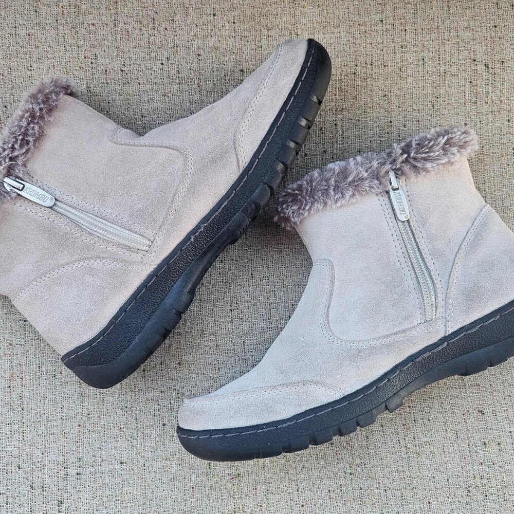 Khombu Women Boots High Top Faux Fur Leather and Man Made Upper Size 7M - Picture 8 of 11